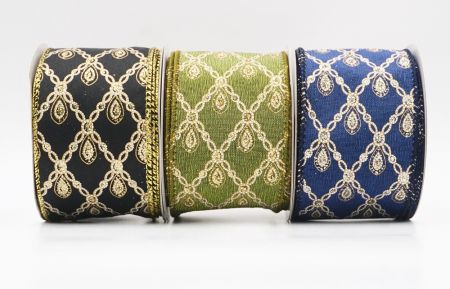 Luxe Diamant Goutte Métallique Ruban Fil_KF9690 (3)